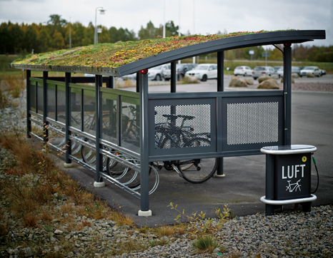 Image of Weland enkeltsidet overdækket cykelparkering product
