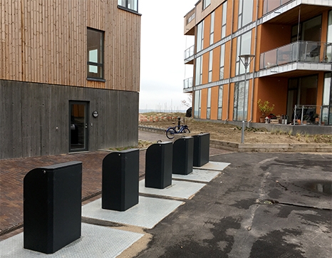 Image of H&G nedgravede affaldscontainere på Kronborg Strand 