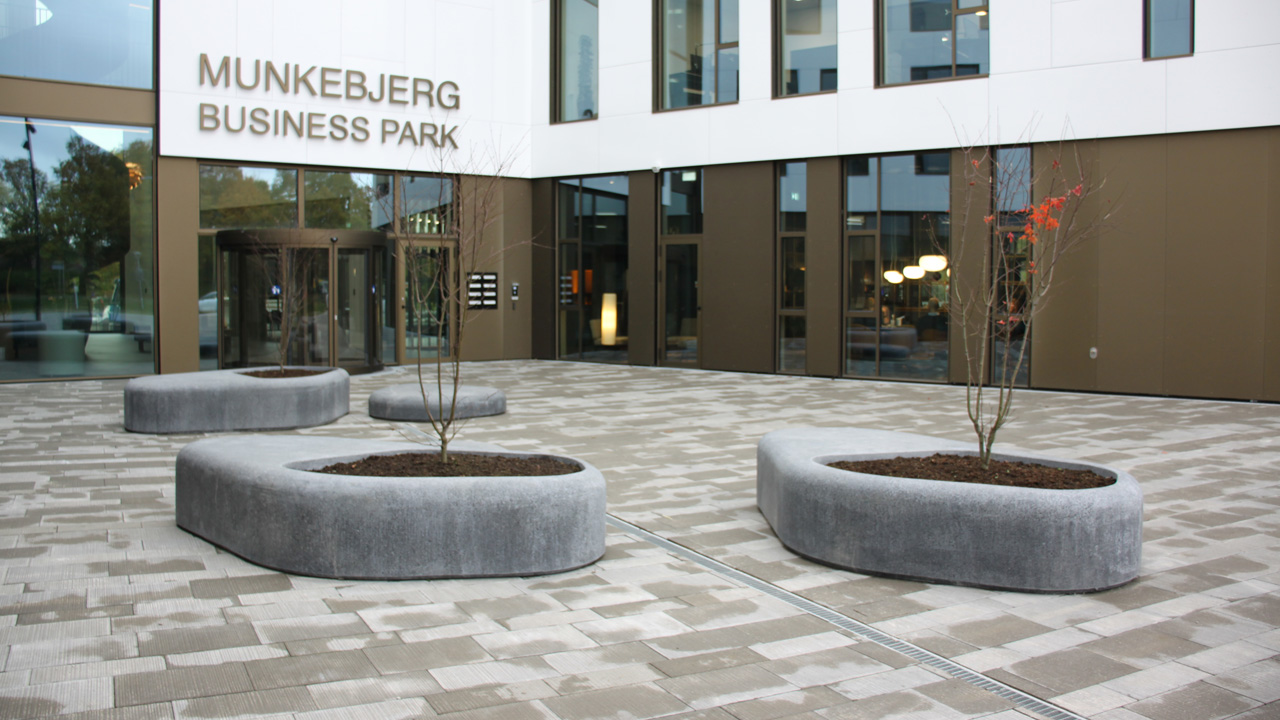 Image of Betonmøbler til topmoderne kontorhus i Odense 