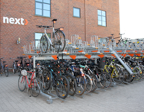 Image of Cykelparkering i 2 etager med eller uden tag 